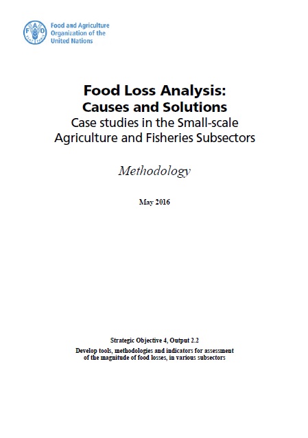 Food loss analysis: causes and solutions. Case studies in the Small-scale Agriculture and Fisheries Subsectors Methodology